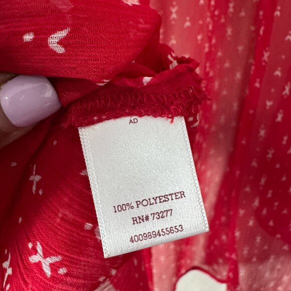 SO Juniors Red Sheer Cover-up/Kimono Size 2X - Picture 4 of 4